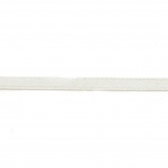 Hilo de poliéster satinado doble cara 3mm blanco x 5 m