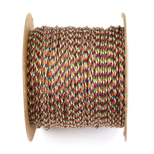 Golden multicolor thread polyester 0.8mm x 100 m