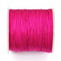 Fluorescent pink thread polyester 0.8mm x 100 m