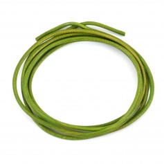 Ziegenlederband apfelgrün 1.3mm x 1m