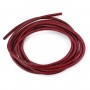 Leather cord rounded cowhide garnet 2mm x 1m