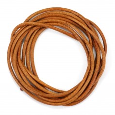 Cornalian Leather cord rounded goatskin 1.3mmx 1m
