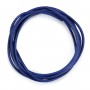 Dark blue Leather cord rounded goatskin 1.3mmx 1m