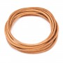 Leather cord rounded cowhide natural 2mm x 1m