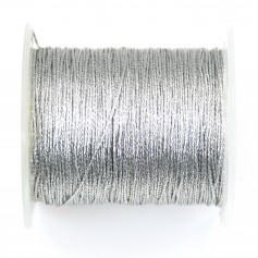 Silver plated twisted polyester wire 0.8mm x 50m