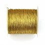 Goldenes Polyestergarn, gedreht 1.0mm x 25m