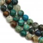 Chrysocolle rond 10mm x 39cm