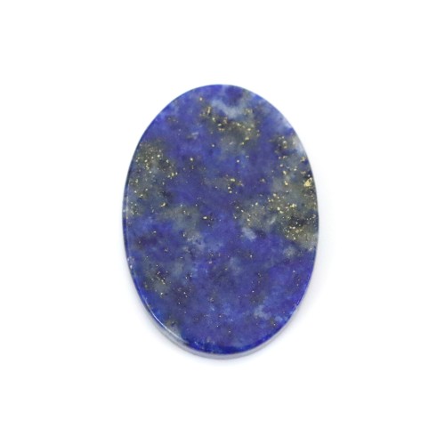 Cabochon lapis lazuli, ovale plat 10x14mm x 1pc