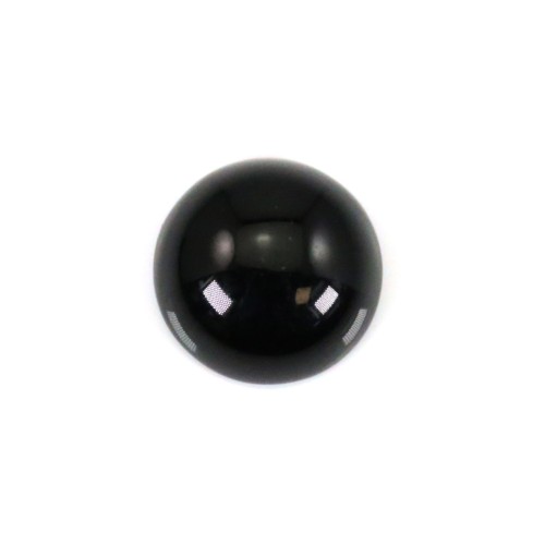 Round Obsidian Cabochon 12mm x 1pc