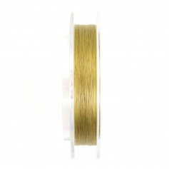 7-strand steel cable sheathed in gold nylon 0.18mm x 100m