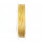 7-strand steel cable sheathed in gold-plated nylon 0.70mm x 100m