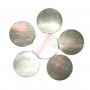 Cabochon Mother-of-Pearl round flat 20mm x 1pc