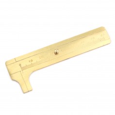 Vernier caliper, in gilded metal x 1pc