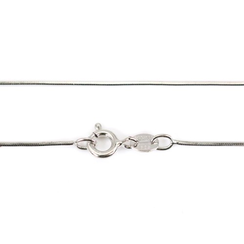 925 sterling silver snake chain 0.8mm x 45cm