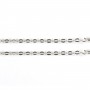Chain in convict knit, in 925 silver x 45cm