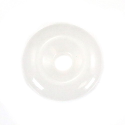 Donut Jade Branco 20mm x 1pc