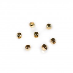 Cube Interleaved by "flash" Gold auf Messing 2.5mm x 20pcs