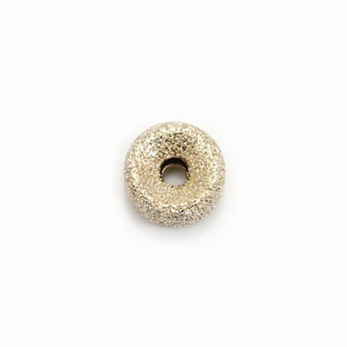 Glänzende runde Perle in gold filled 8x4mm x 1St