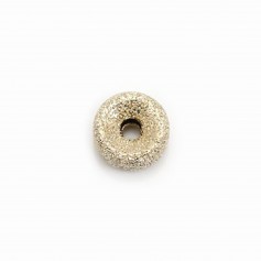 Perlina rotonda brillante riempita d'oro 8x4mm x 1pc