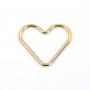 Intercalaire de forme coeur en gold filled 14 carats 15mm x 1pc
