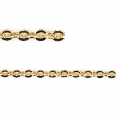 Gold flash forcing chain 1.3x1.5mm x 1m