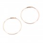 14k rose gold filled hoop earrings 0.7x20mm x 2pcs