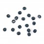 Synthetic dark blue sapphire, in faceted round shape, 2mm x 10pcs