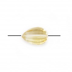 Citrine, in the shape of a faceted drop x 1pc