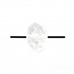 Cristal de roca facetado Rondelle 3x6mm x 10 piezas