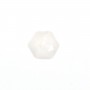 Cabochon di pietra di luna esagonale sfaccettato 10mm x 1pc