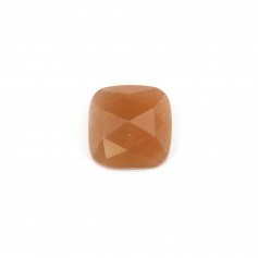 Cabochon Gemstone square faceted sunstone 9mm x 1pc