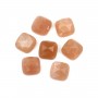 Cabochon Gemstone square faceted sun 9mm x 1pc