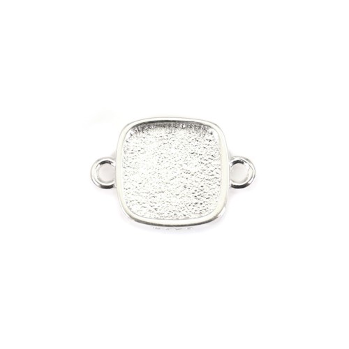 Spacer for square cabochon 9mm - Silver 925 x 1pc