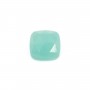 Amazonite square faceted cabochon 9mm x 1pc