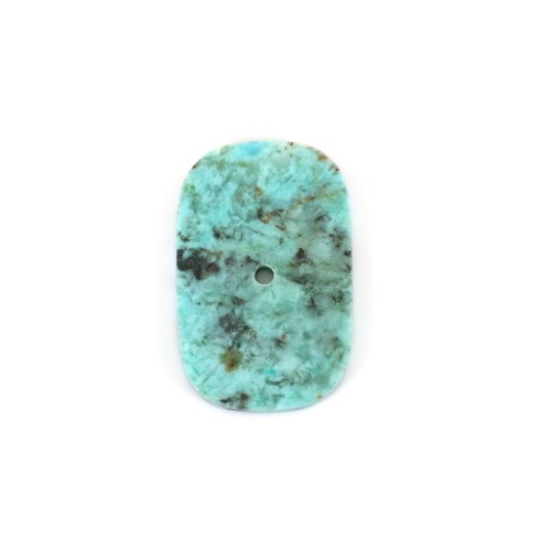 African Turquoise Cabochon Rechteck 13.5x20mm x 1pc