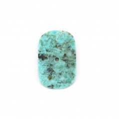 Rectangle African Turquoise Cabochon 13.5x20mm x 1pc