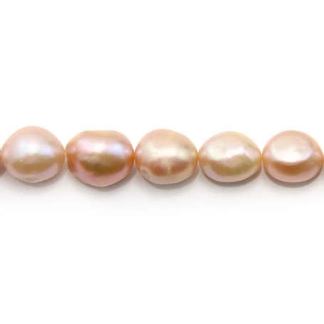 White oval freshwater pearls 7x9mm x 10pcs