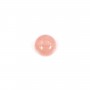 Pink rhodochrosite cabochon, in round shape, in size of 4mm x 2pcs