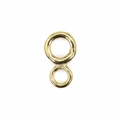 Double anneaux soudés 4 et 6.8mm - Gold Filled x 1pc