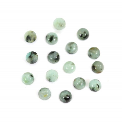 African Turquoise Cabochon rund 3mm x 2pcs