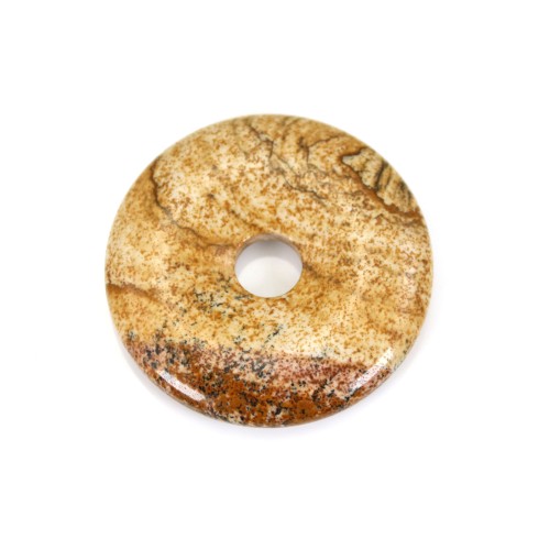 Donut Jaspe Paysage 40mm x 1pc