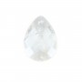 Rock crystal pendant faceted drop 13x18mm x 1pc