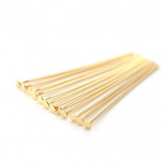 Pin tête plate 40x0.5mm - Stainless Steel 304 Gold x 10pcs