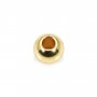 Perle boule 4mm - Acier Inox 304 doré x 10pcs
