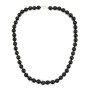 Collier Obsidienne rond 8mm x 1pc