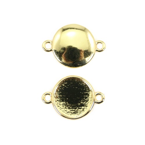 Spacer for round cabochon 10mm - Gold x 1pc
