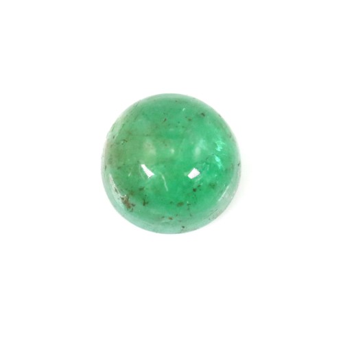 Smeraldo rotondo cabochon 4-5 mm x 1 pz