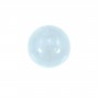 Cabochon aquamarine round 10mm x 1pc
