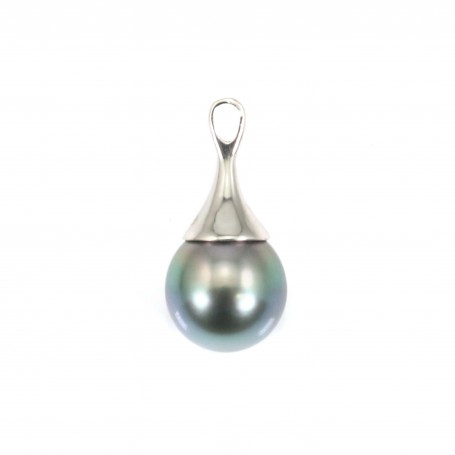 Pendant tahiti pearl & straling silver 925 10.3x23mmx 1pc