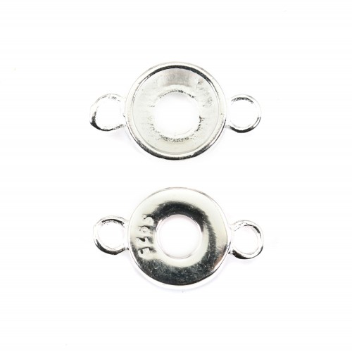 Spacer for round cabochon 6mm - Silver 925 x 1pc